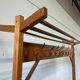 Vintage XL double-sided coat rack with 20 hanging points