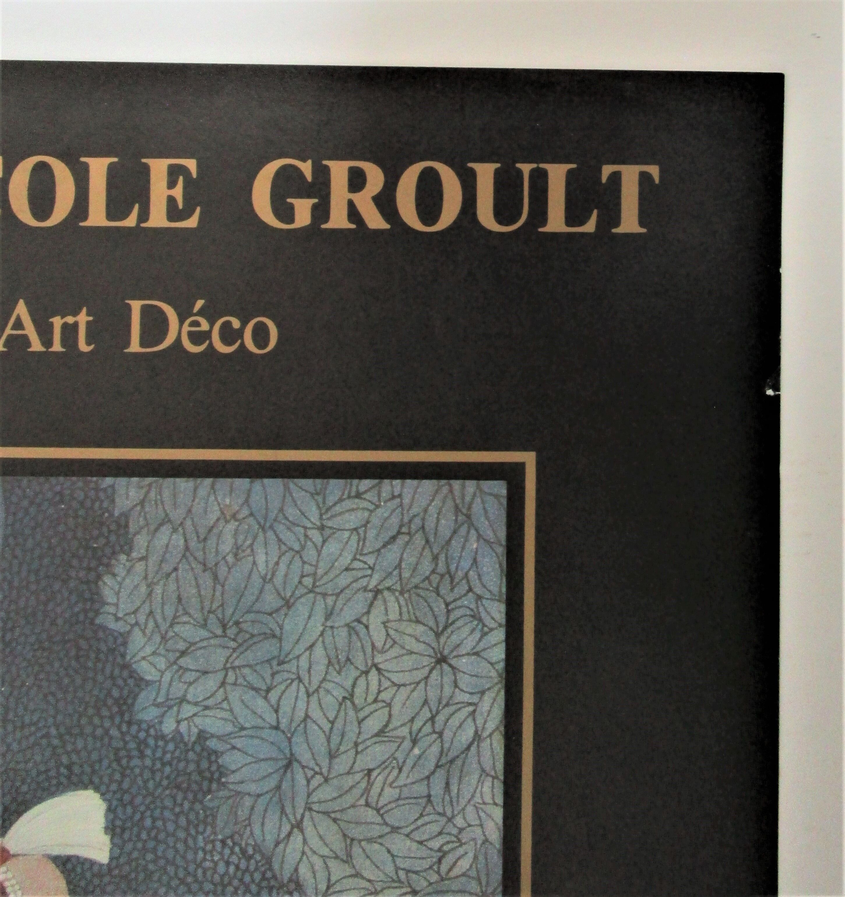 Poster exhibition Paul Poiret and Nicole Groult Paris 1986 Georges Barbier