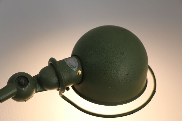 Jielde lamp 2 arms green hammered hammered