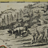 German Geographical Map Germany 18th century by Hesse J B Homann