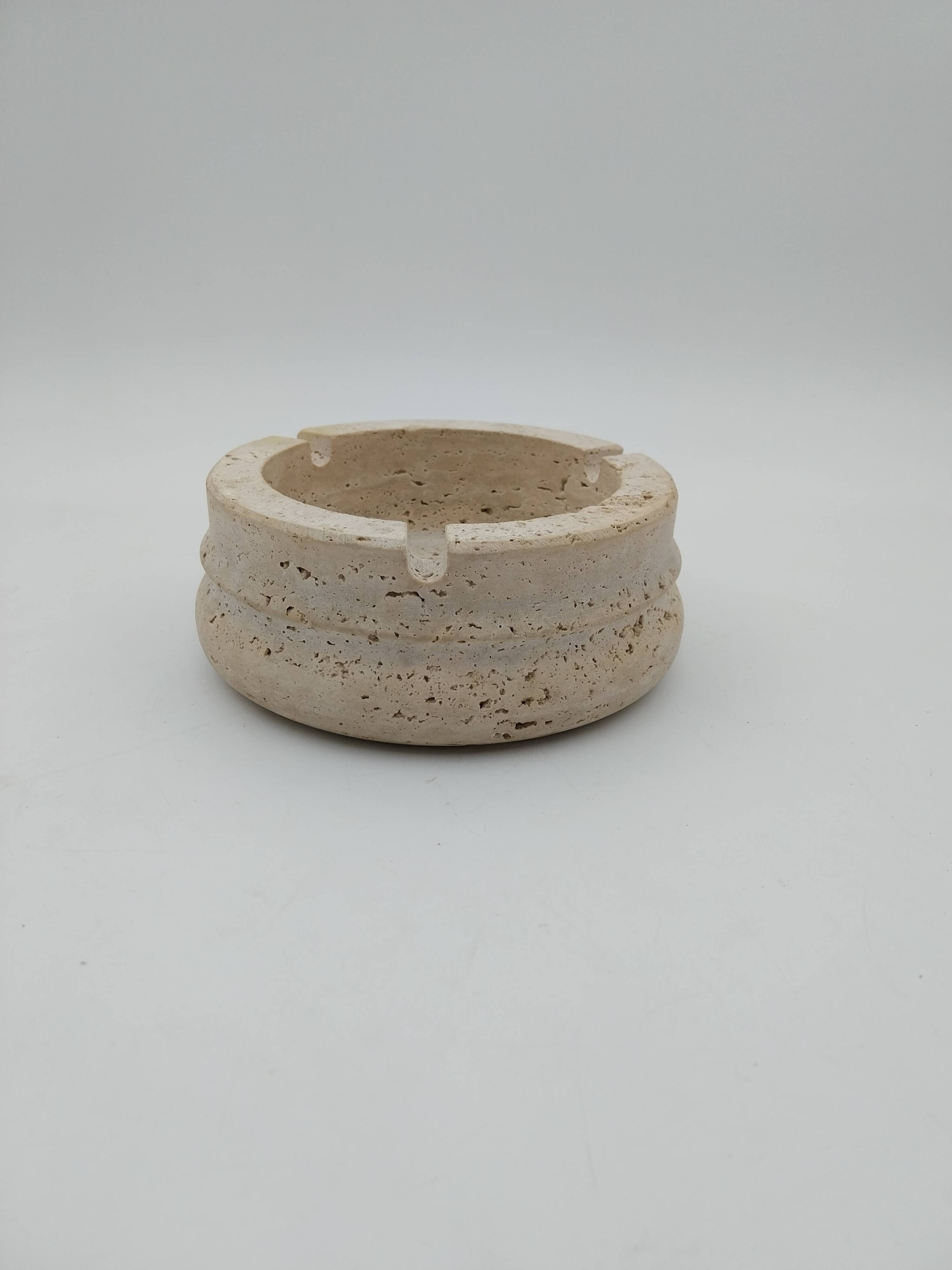 Travertine ashtray