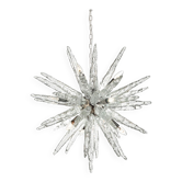 Lustre en verre stalactite Murano