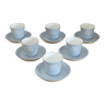 Set of 6 cups in porcelain of Sèvres XIXth