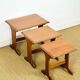 1960s Scandinavian nesting coffee table in teak.