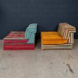 21stc "mah jong" sectional sofa by hans hopfer for roche bobois, france c.2