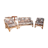 Salon de jardin rotin vintage