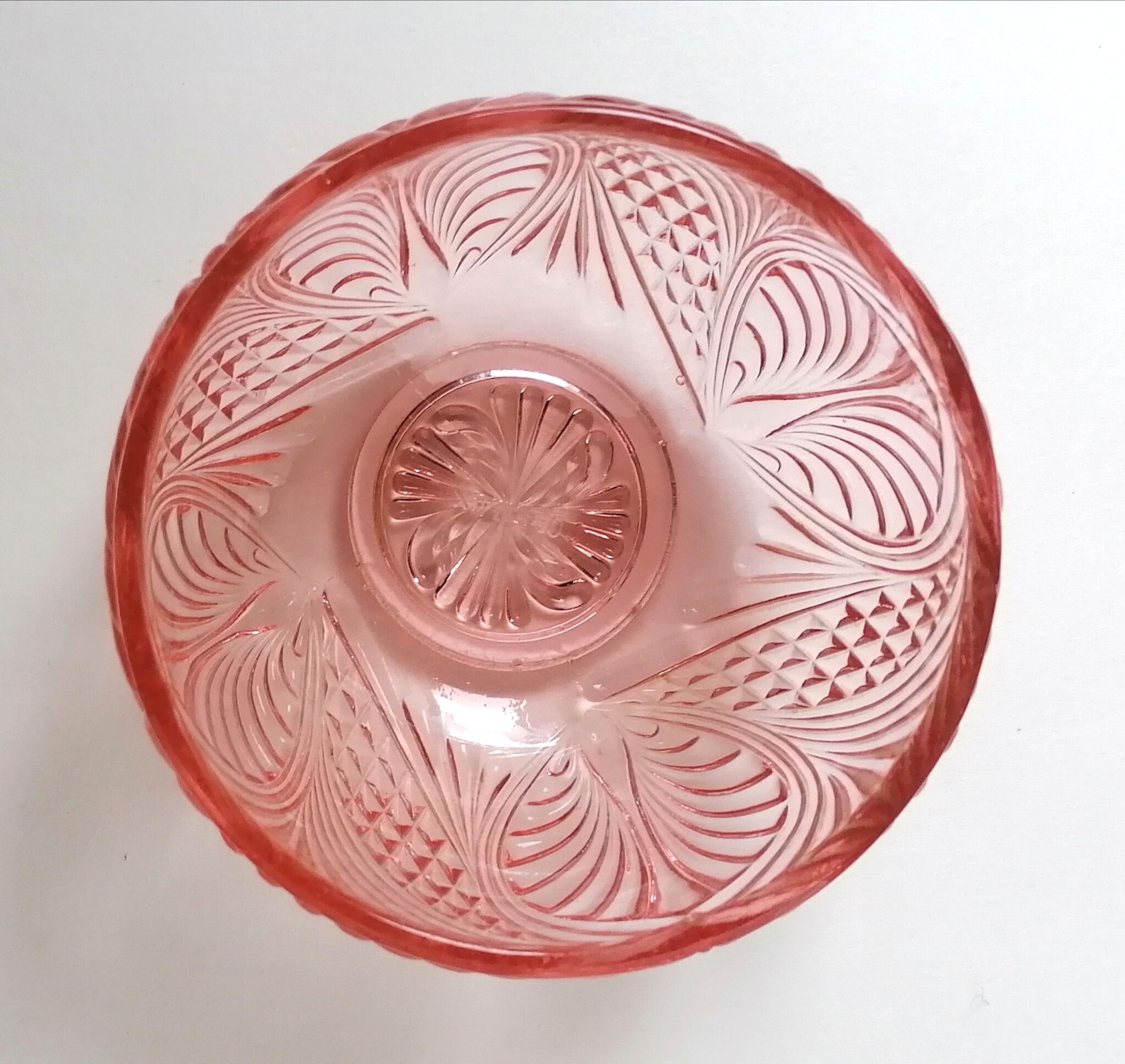 Glass sugar bonbonnière crystal Portieux