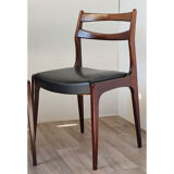 Series of 4 Scandinavian teak chairs 1960