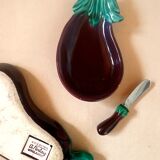 Eggplant set in slurry
