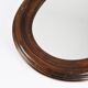 Grand miroir ancien ovale en bois