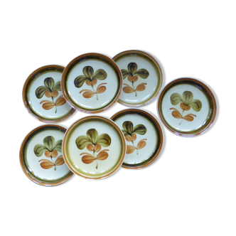 7 Gien dessert plates