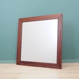 Mirror in mahogany frame, Danish design, 1970s, production: Denmark