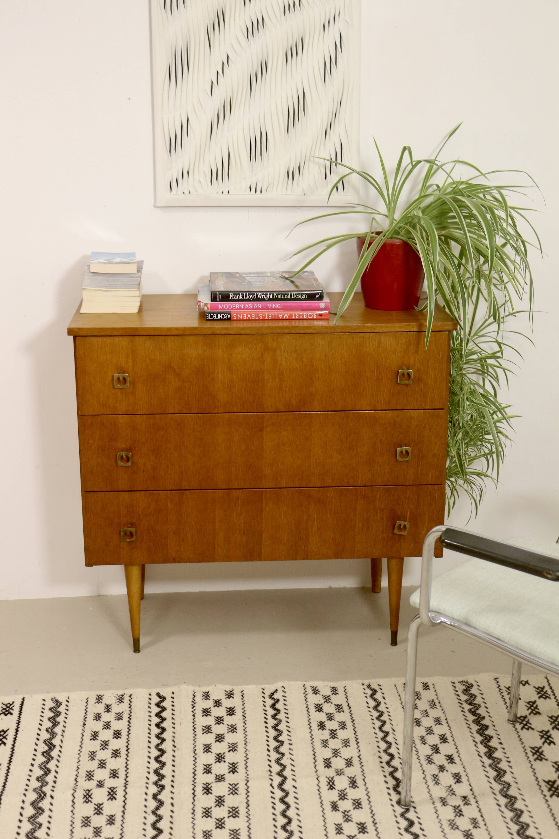 Scandinavian chest of drawers from the 60s, 3 drawers. Ref Romy