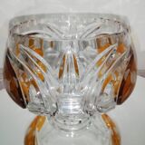 Cut and chiseled Bohemian crystal cup