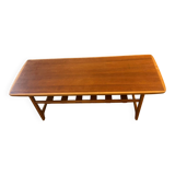 Scandinavian coffee table in teak