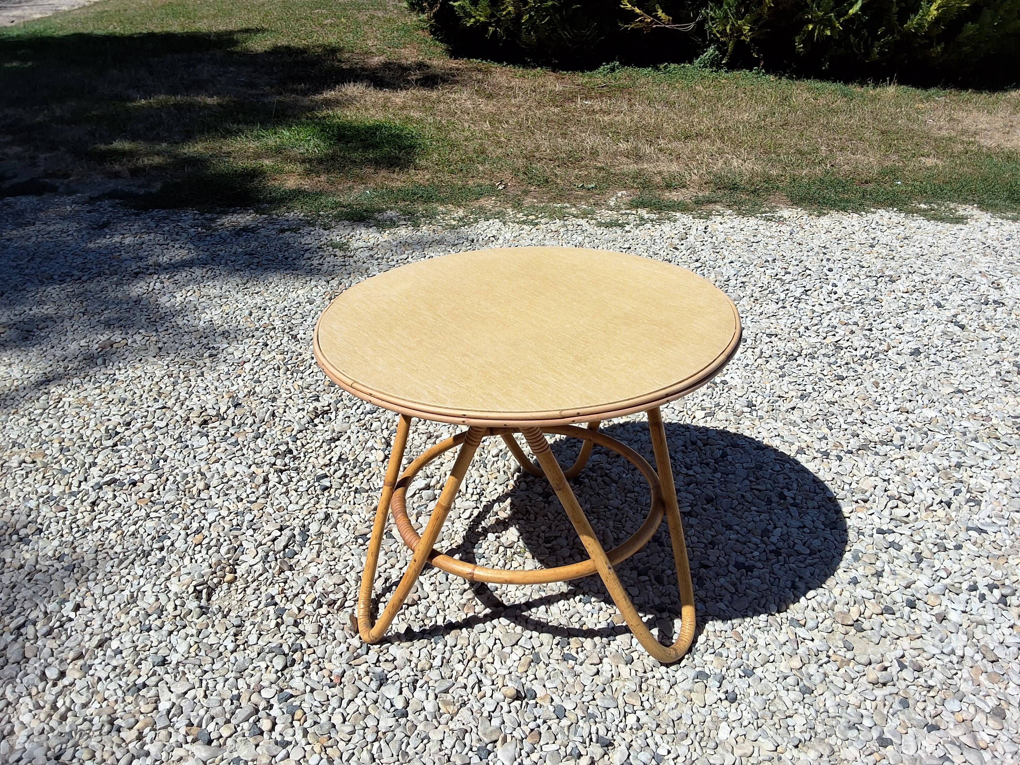 Rattan coffee table