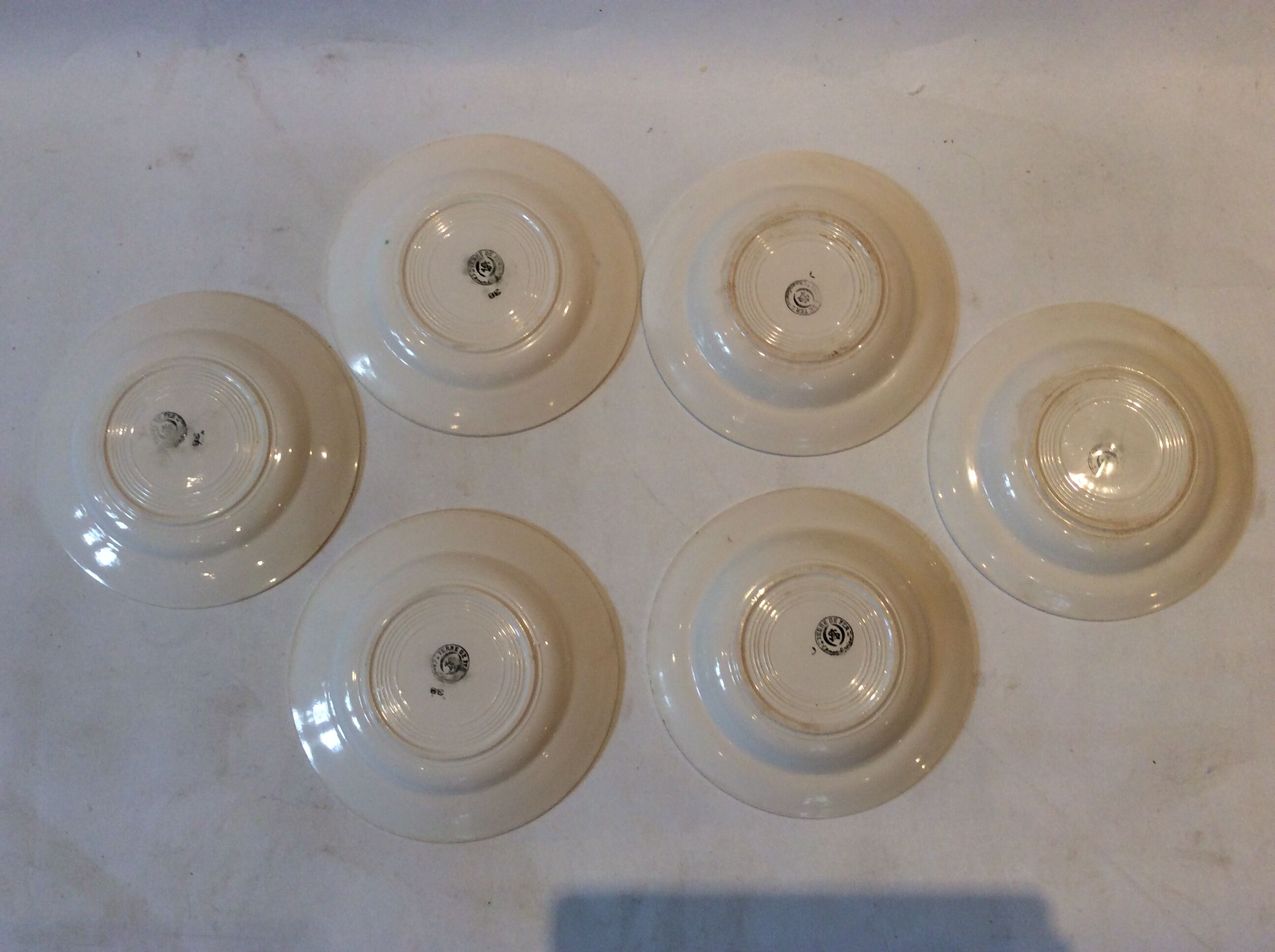 Vintage Basque style plates