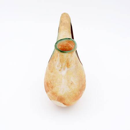 Sculptural studio ceramic Art vase by Ceramist Nikos Dazelidis, Greece 1960s