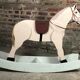 Wooden children's rocking horse 1950's