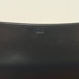 Vintage MG5 armchair in black leather and chrome metal by Matteo Grassi