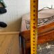 Buffet vaisselier Art déco ancien en bois massif et marbre