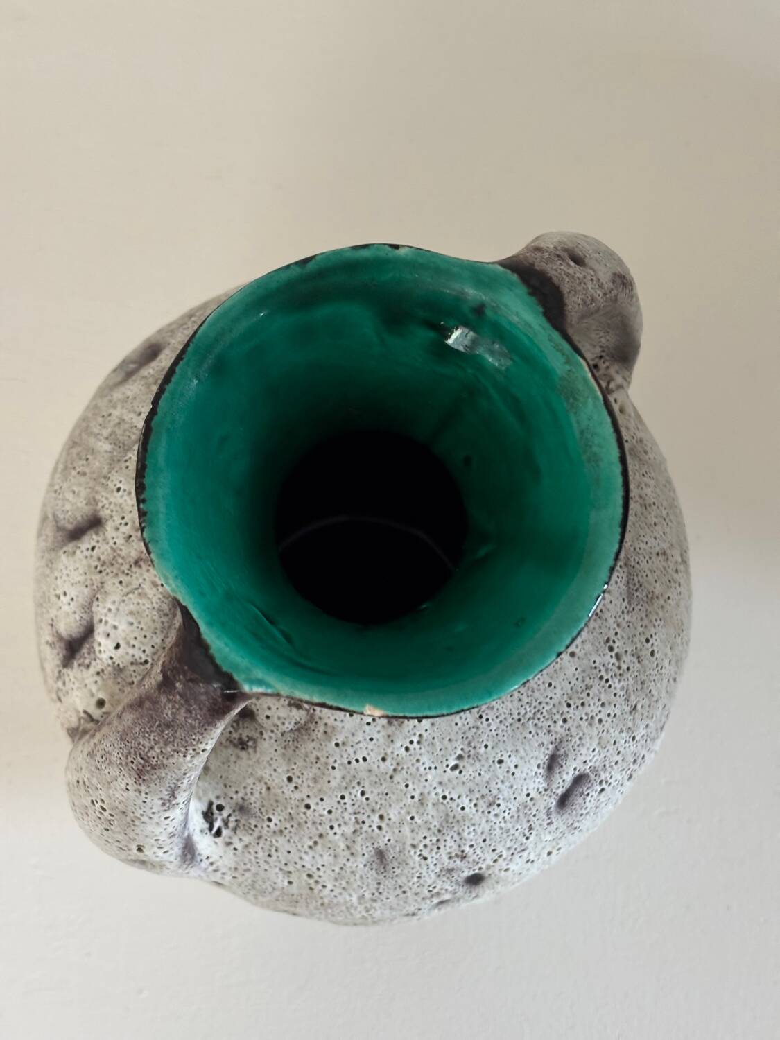 Vintage fat lava vase
