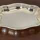 Silver metal bread basket Louis XV style