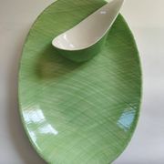 Dish and sauce boat Mistral Salins France