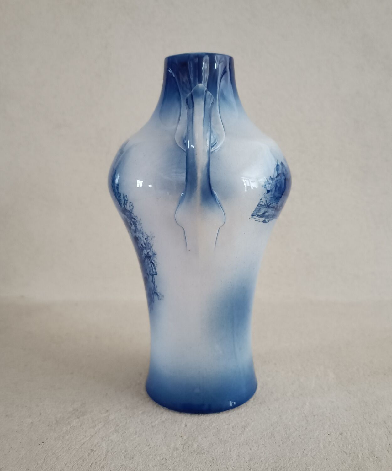 Vase with two handles Sarreguemines