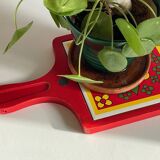 Vintage Red Plate Mat