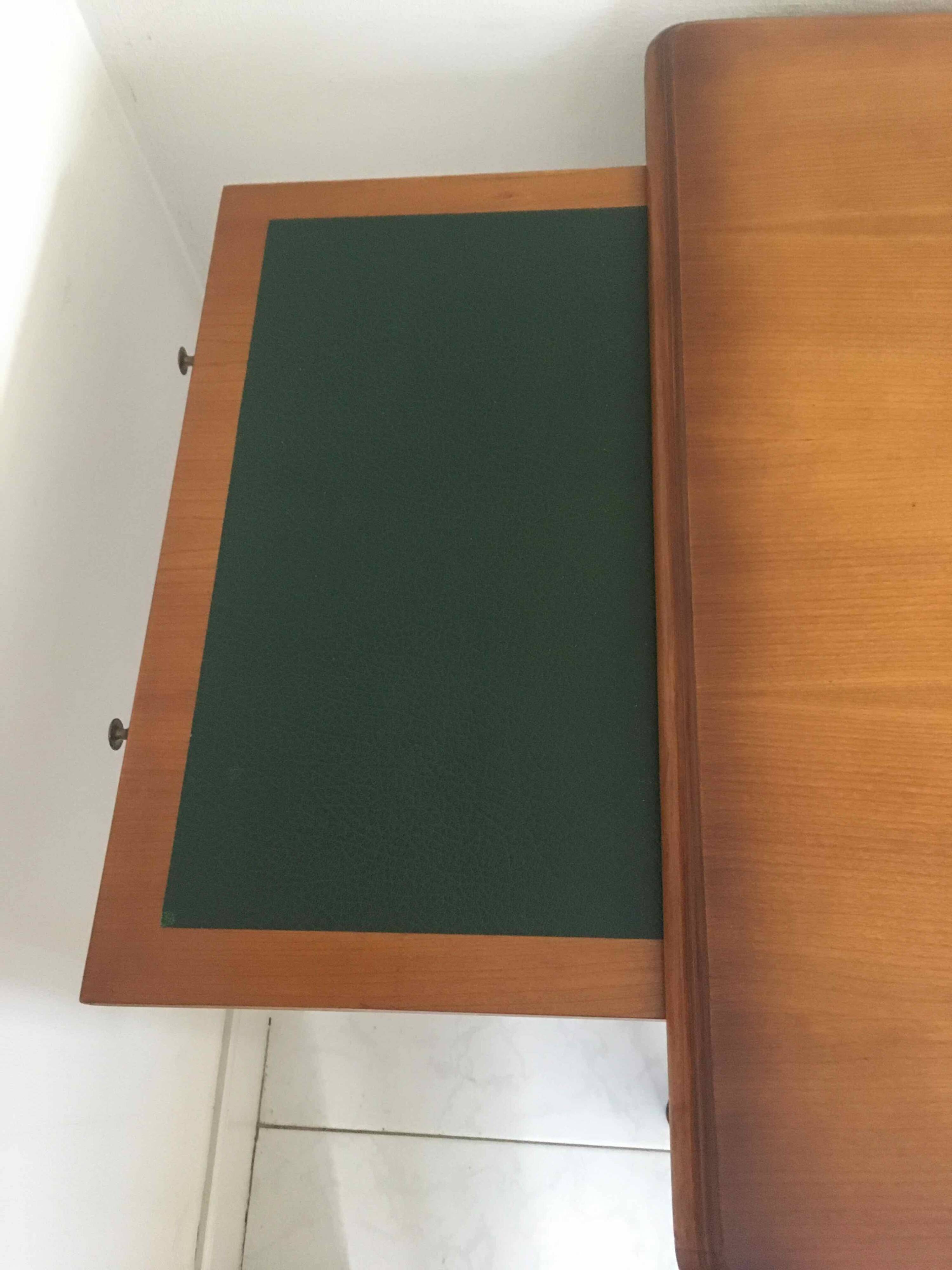 Bureau style Directoire 5 tiroirs et tablettes latérales