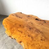 "Free-form" coffee table in solid elm.
