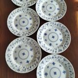 6 English dinner plates, Scandinavian decor