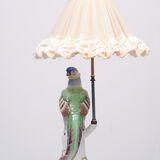 Porcelain Pheasant Table Lamp Germany 1950s