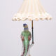 Porcelain Pheasant Table Lamp Germany 1950s