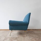 Pair of Newly Upholstered Italian Mid-Century Armchairs