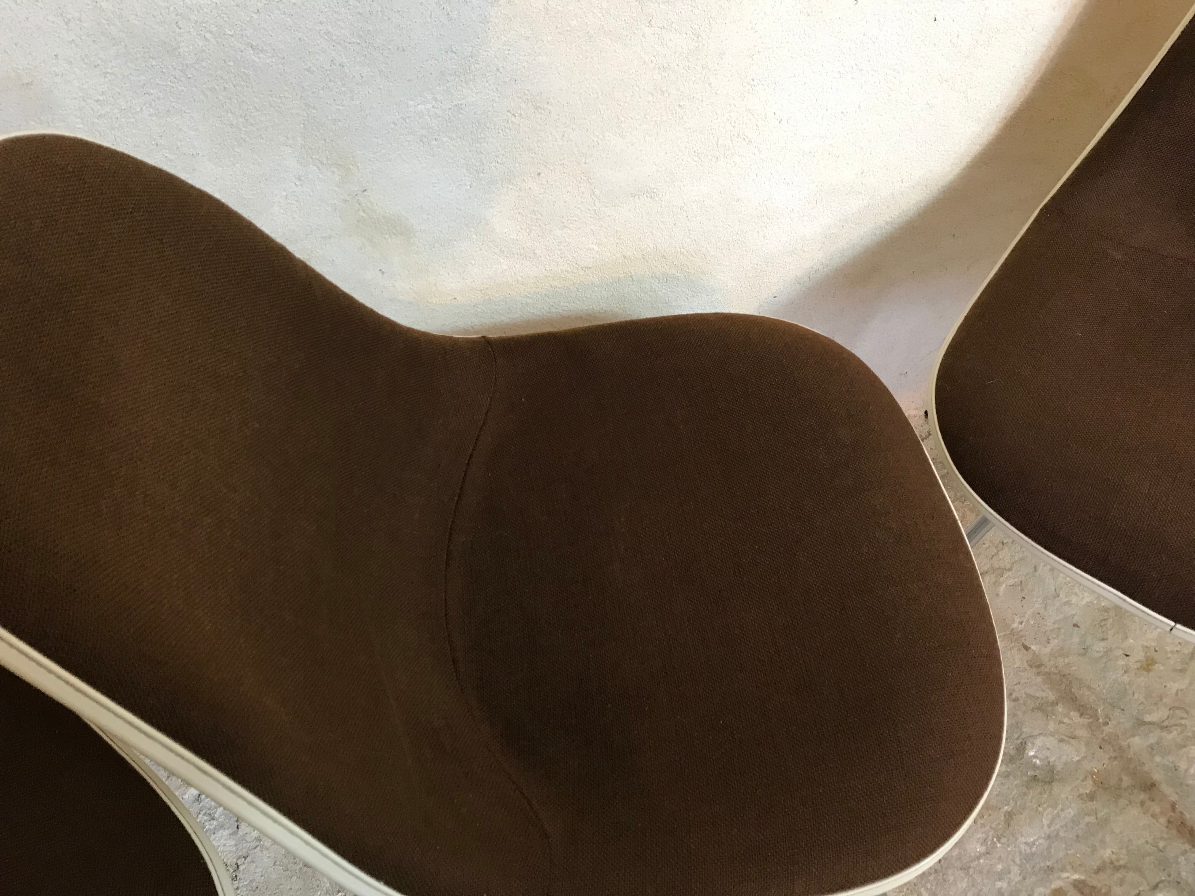 Set of 4 Eames chairs for Herman Miller,1960-70's