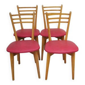 4 chaises vintage scandinave