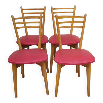 4 chaises vintage scandinave