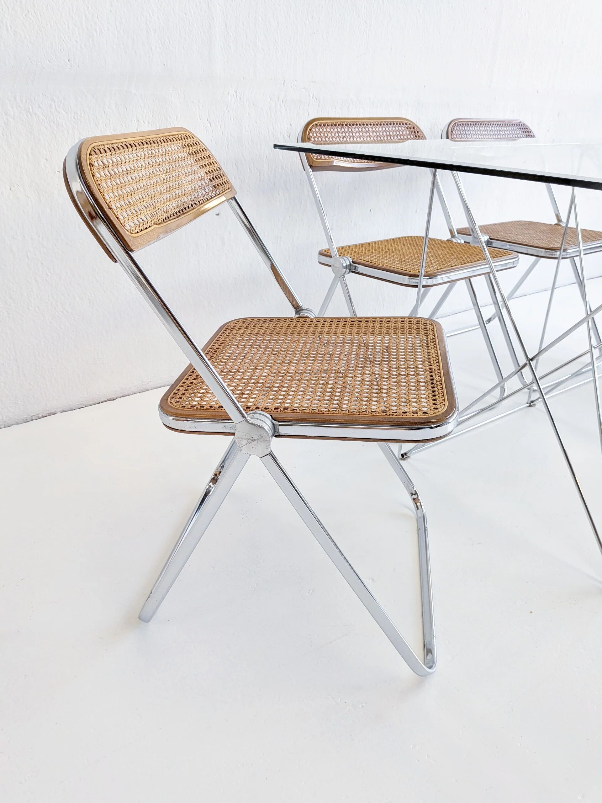 Ensemble de 6 chaises pliantes 'Plia' par Giancarlo Piretti pour Anonima Castelli années 1970