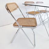 Ensemble de 6 chaises pliantes 'Plia' par Giancarlo Piretti pour Anonima Castelli années 1970