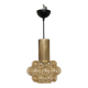 Amber bubble pendant lamp by Helena Tynell for Limburg 60s/70s