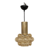 Amber bubble pendant lamp by Helena Tynell for Limburg 60s/70s