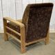 Fauteuil art déco en chêne des années 1930