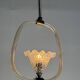 Venetian glass chandelier from Murano and brass, circa 1950.