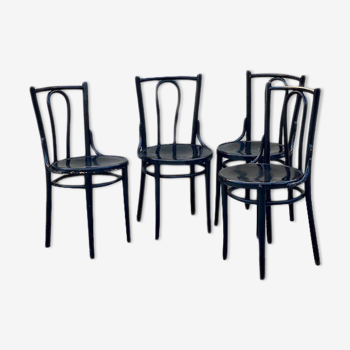Set of wooden bistro chairs