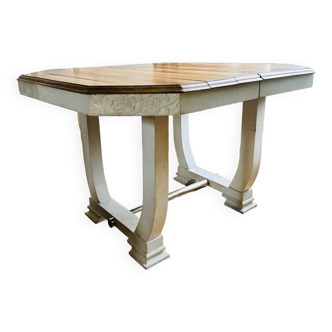 Solid wood art deco table