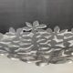 Vintage perforated aluminium cast iron centrepiece