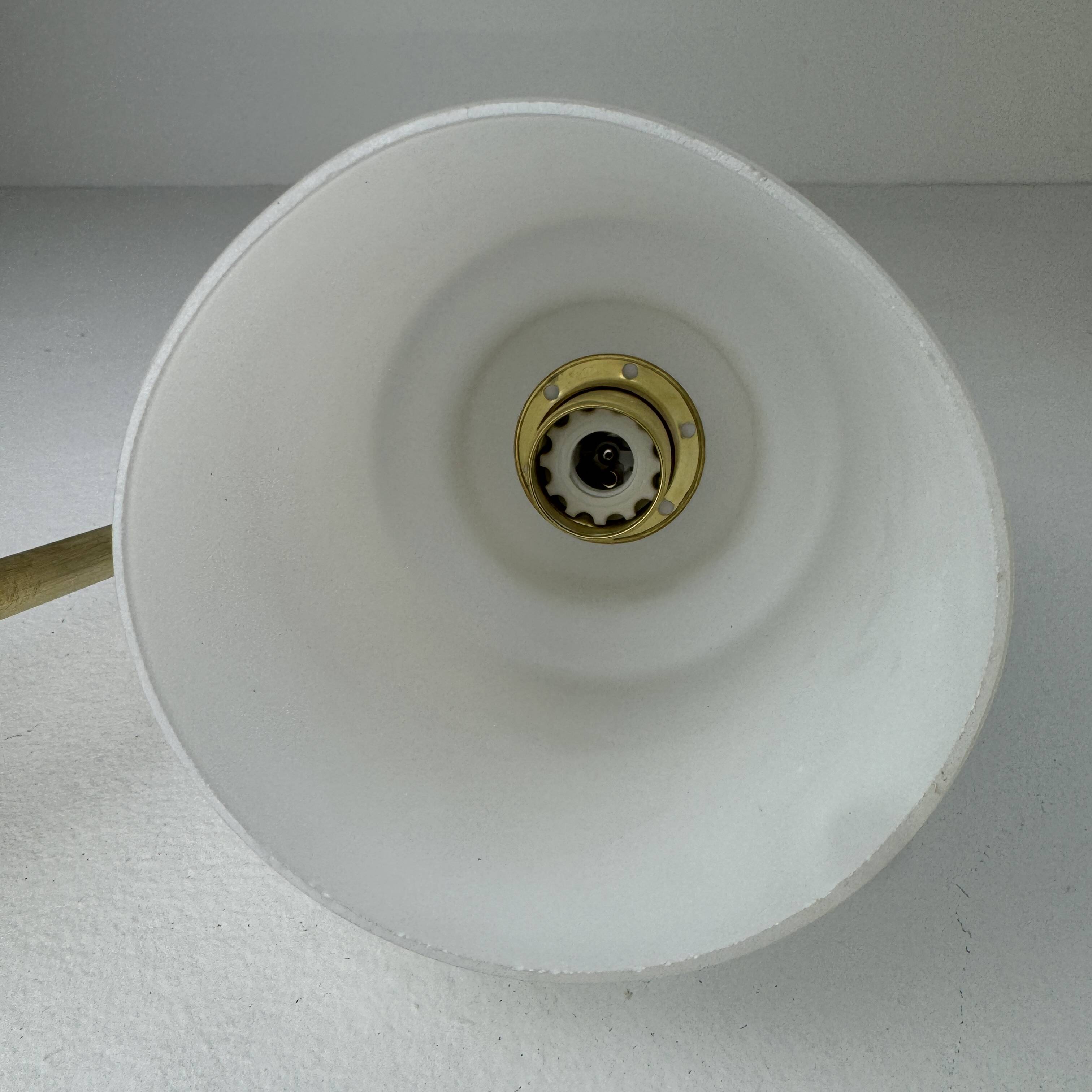 PAIR OF VINTAGE 1950S OPALINE WALL LIGHTS