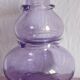Purple blown glass vase